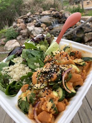Thai Firecracker power bowl at Zambra Fusion Cafe in Corpus Christi