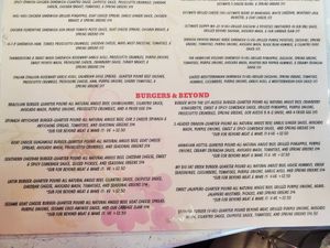 Menu at Zambra Fusion Cafe in Corpus Christi