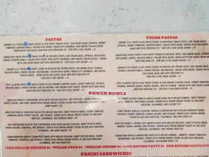 Menu at Zambra Fusion Cafe in Corpus Christi