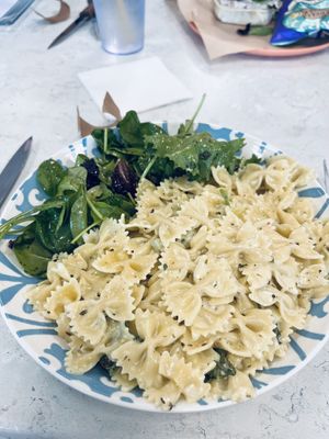 Pesto pasta vegan   at Zambra Fusion Cafe in Corpus Christi