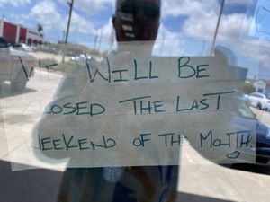We wanted to give this place a try, but they had a “Closed on last weekend of the month” sign up when we got there…   at Zambra Fusion Cafe in Corpus Christi