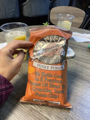 These chips are so yummy!  at Zambra Fusion Cafe in Corpus Christi