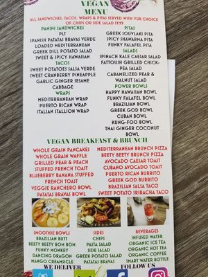 They also have Beyond Burgers. at Zambra Fusion Cafe in Corpus Christi