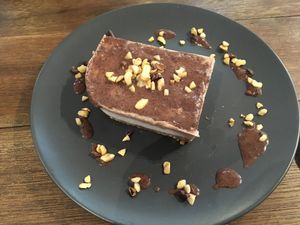 Banana chocolate cheesecake at Full Lotus in Coron