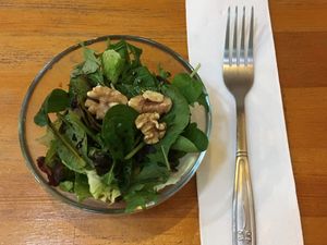 Baby leaf salad (NT$50) at Mes Vegetarian Cafe 麥意斯咖啡蔬食 in Taichung