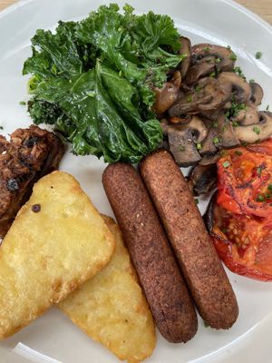 Vegan breakfast   at Y Garreg in Penrhyndeudraeth