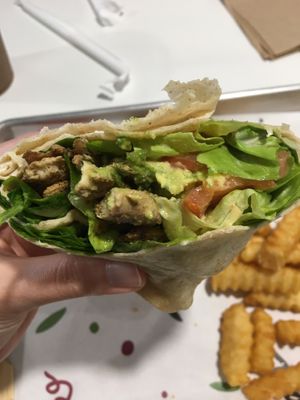 Santa Fe Chick'n Wrap at Daily Veg in Wilmington