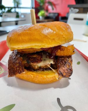 Cowboy cheeseburger   at Daily Veg in Wilmington
