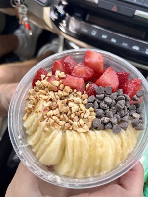 PB Lover Pitaya Bowl (32 oz)  at Daily Veg in Wilmington