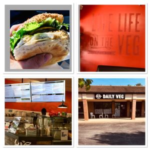 Impossible cheeseburger! at Daily Veg in Wilmington