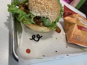 the coconut bacon is amazingggg!!! at Daily Veg in Wilmington