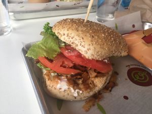 B.A.L.T. Sandwich...delicious! at Daily Veg in Wilmington