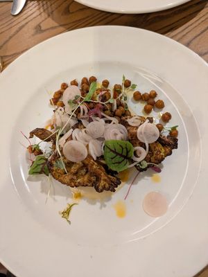 Cauliflower with chickpeas at The Lewiston Loch Ness Inn in Drumnadrochit