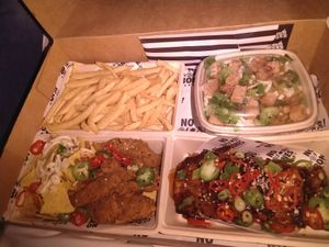 No Bones share box at Vegan Junk Food Bar  - Rotterdam in Rotterdam