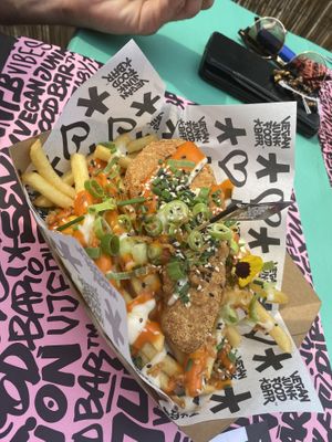 ‘Lekkerbek’ fish and chips✨ at Vegan Junk Food Bar  - Rotterdam in Rotterdam