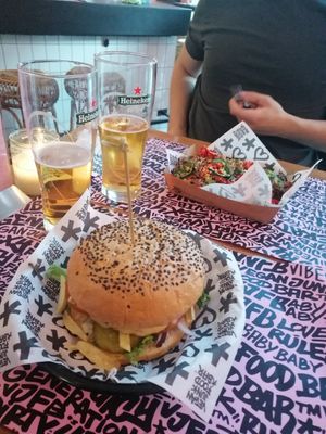 Burger and kapsalon at Vegan Junk Food Bar  - Rotterdam in Rotterdam