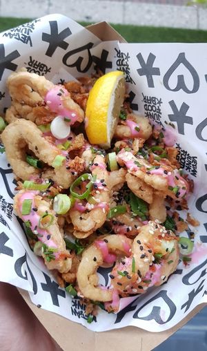 Calamari at Vegan Junk Food Bar  - Rotterdam in Rotterdam