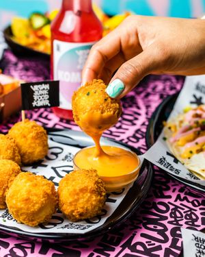 Mac & Cheeze Betterballs  at Vegan Junk Food Bar  - Rotterdam in Rotterdam