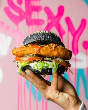 FIZZ XO Burger at Vegan Junk Food Bar  - Rotterdam in Rotterdam