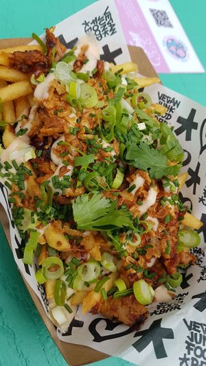 Loaded fries (ribs) at Vegan Junk Food Bar  - Rotterdam in Rotterdam