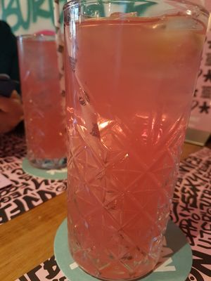 Dragonfruit Ice-T at Vegan Junk Food Bar  - Rotterdam in Rotterdam