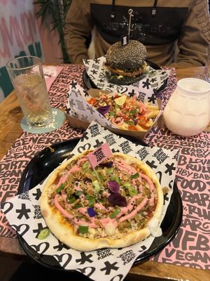 Kebab Pizza Amazing 😍  at Vegan Junk Food Bar  - Rotterdam in Rotterdam