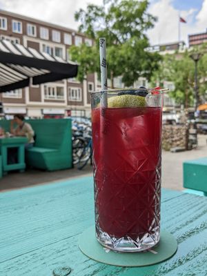 Galaxy Lemonade (mocktail) at Vegan Junk Food Bar  - Rotterdam in Rotterdam