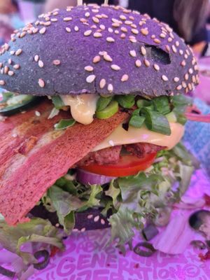 Smash burger at Vegan Junk Food Bar  - Rotterdam in Rotterdam