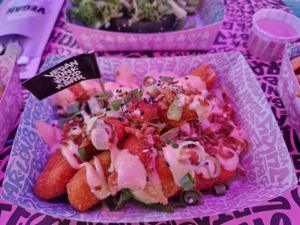 Flamboyant Shrimps at Vegan Junk Food Bar  - Rotterdam in Rotterdam