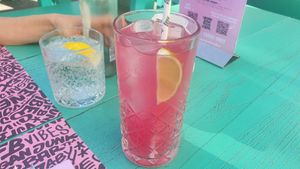 Dragon Fruit Ice Tea at Vegan Junk Food Bar  - Rotterdam in Rotterdam