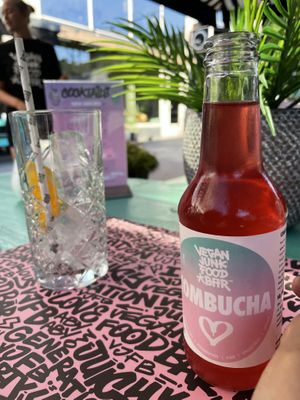 Their own Kombucha   at Vegan Junk Food Bar  - Rotterdam in Rotterdam