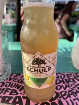 Organic Apple juice   at Vegan Junk Food Bar  - Rotterdam in Rotterdam