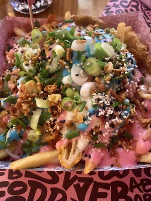 Iconic rainbow  at Vegan Junk Food Bar  - Rotterdam in Rotterdam