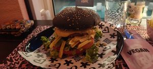 Mc Cruelty Free single burger at Vegan Junk Food Bar  - Rotterdam in Rotterdam