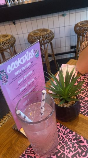 Holy dragon cocktail  at Vegan Junk Food Bar  - Rotterdam in Rotterdam