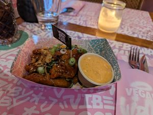flying wings at Vegan Junk Food Bar  - Rotterdam in Rotterdam