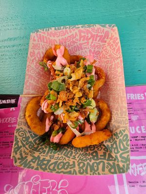 Onion rings at Vegan Junk Food Bar  - Rotterdam in Rotterdam