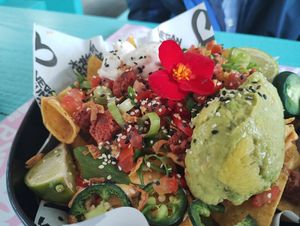 THIS is how you make nachos at Vegan Junk Food Bar  - Rotterdam in Rotterdam