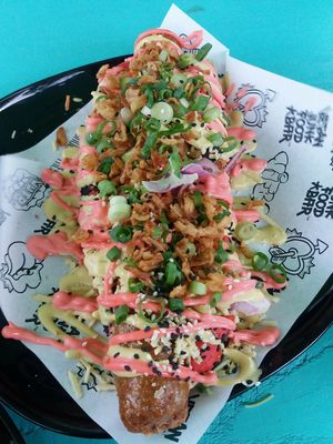 Bratwurst at Vegan Junk Food Bar  - Rotterdam in Rotterdam