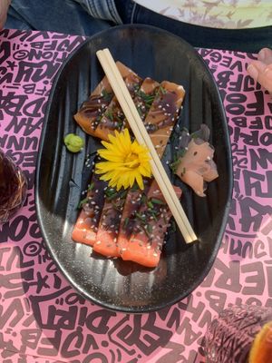 Sashimi at Vegan Junk Food Bar  - Rotterdam in Rotterdam