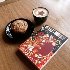 Feminist sci-fi and zucchini muffins go great together! at Firestorm Books & Coffee in Asheville