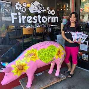 Such a great vegan friendly bookstore at Firestorm Books & Coffee in Asheville