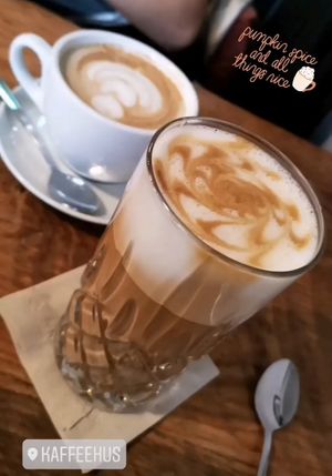 Pumpkin Spice Latte mit Hafermilch, sehr zu empfehlen! 🥰 at Kaffehus in Gottingen