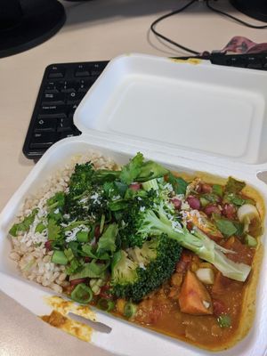 Satay curry at The Greenery in Cardiff