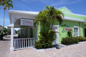 Island Yogurt viewed from the street at Island Yogurt in Grand Bahama