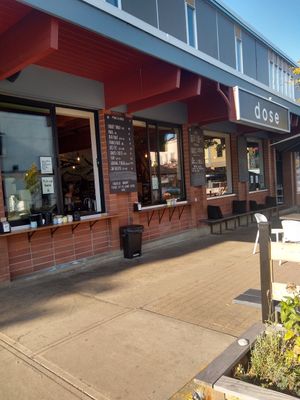  at Dose Coffee in Revelstoke