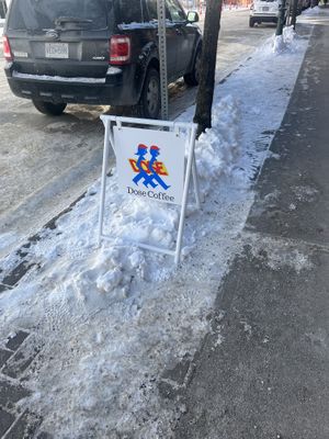 Sign #Veganuary at Dose Coffee in Revelstoke