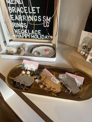 Handmade jewelry #Veganuary at Dose Coffee in Revelstoke