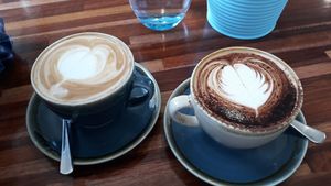Soy cap and FW at Bayside Barista in Rockingham