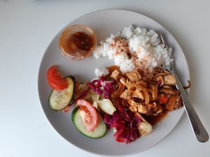 Rice with tofu at Saigon House in Helsinki